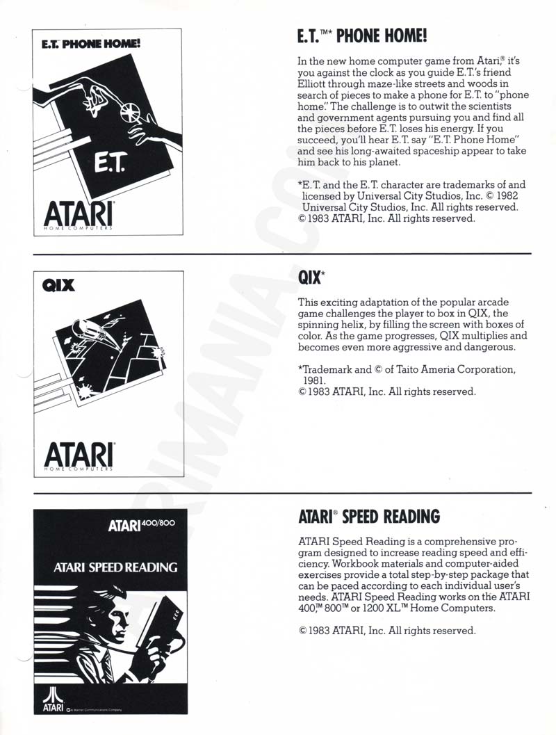 AtariWiki V3.1: Atari Speed Reading